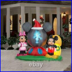 Christmas Inflatable Mickey Mouse's Clubhouse Scene 6.5ft H Panoramic Projection