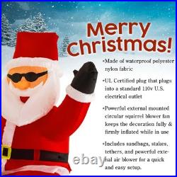 Christmas Masters 6ft Inflatable Santa Claus Riding a Motorcycle Yard Decoration