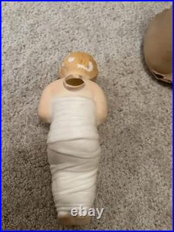 Christmas Nativity Blow Mold Set Poloron NO LIGHTS Tabletop