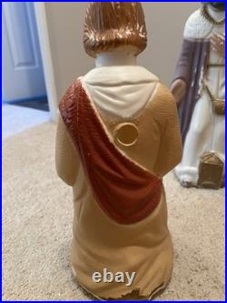 Christmas Nativity Blow Mold Set Poloron NO LIGHTS Tabletop