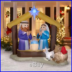 Christmas Nativity Scene Holy Family Inflatable Kaleidoscope Outdoor Yard Decor