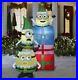 Christmas Santa Minion Elf With Gifts Presents Stack Inflatable Airblown 6.5 Ft