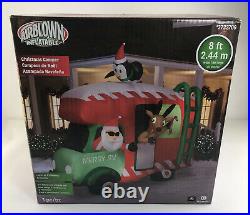 Christmas Santa Reindeer Penguin Rv Camper Airblown Inflatable Yard Gemmy 8ft
