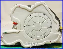 Christmas Santa Sheep Dog Colored LED Lights Blow Mold EXCELLENT CONDITION