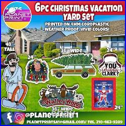 Christmas Vacation Yard Signs Decoration Set