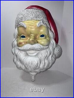 Christmas Vintage Blow-Mold PEEKING SANTA Empire 1968 Very Rare HTF Plastic