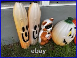 Collection of vintage blow molds 12 pieces lot halloween