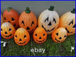 Collection of vintage blow molds 12 pieces lot halloween