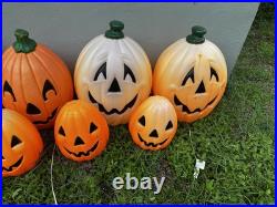 Collection of vintage blow molds 12 pieces lot halloween