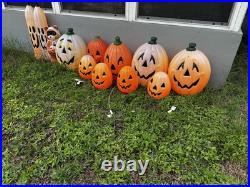 Collection of vintage blow molds 12 pieces lot halloween