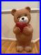 Cracker Barrel 3 Ft Valentine Bear Hugging Heart Blow Mold Valentine’s Day Decor