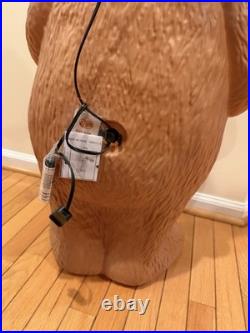 Cracker Barrel 3 Ft Valentine Bear Hugging Heart Blow Mold Valentine's Day Decor