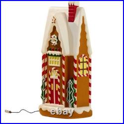 Cracker Barrell Gingerbread House Blow Mold Christmas Decor Illuminated 24in