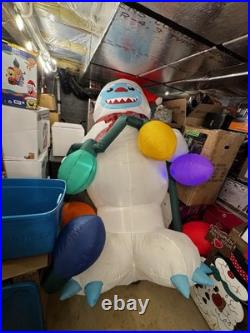 Customized Gemmy Airblown Inflatable 9ft Inflatable Yeti Christmas Decor