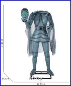 DISNEY HAUNTED MANSION 6 Ft Headless Knight Animatronic, Grim Grinning Ghosts