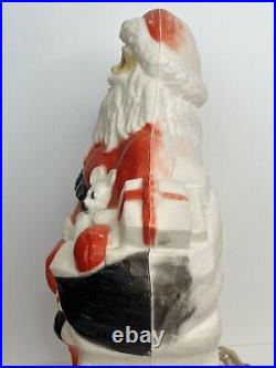 Dapol 17 Lighted Blow Mold Christmas Santa Sitting Chimney Fireplace WORKS