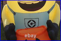 Despicable Me Halloween Minion Carl Airblown Inflatable 8 1/2 Feet & Box Gemmy