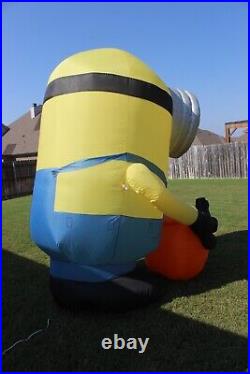 Despicable Me Halloween Minion Carl Airblown Inflatable 8 1/2 Feet & Box Gemmy