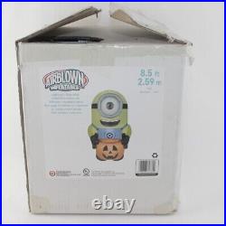 Despicable Me Halloween Minion Carl Airblown Inflatable 8 1/2 Feet & Box Gemmy