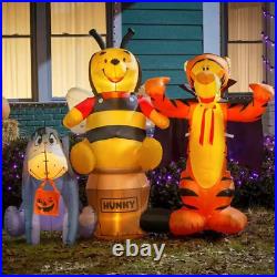 Disney 6ft Winnie the Pooh & Friends Scene Halloween Inflatable Tigger Eyore NEW