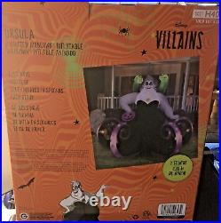 Disney 7 ft. Wide Ursula with Moving Eels Inflatable LED Animated New Gemmy