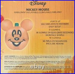 Disney 9.5 FT MICKEY MOUSE PUMPKIN JACK O LANTERN Airblown Inflatable NEW