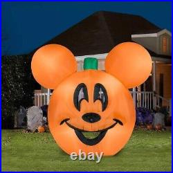 Disney 9.5 ft Halloween Mickey Mouse Jack-O'-Lantern Pumpkin Inflatable 1790198