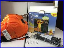 Disney Airblown Inflatable Tigger 4 Ft Halloween Lights Up Gemmy 2004 Excellent