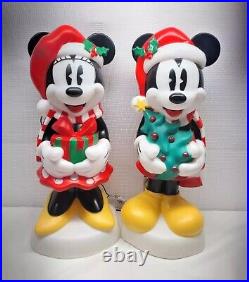 Disney Christmas Mickey & Minnie Mouse 24 Lit Blow Mold SET NEW 2024 LOWES