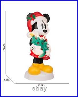 Disney Christmas Mickey & Minnie Mouse 24 Lit Blow Mold SET NEW 2024 LOWES