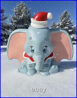 Disney Dumbo 1.5-Ft LED Blow Mold Santa Hat Christmas Yard Decor Indoor Outdoor