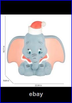 Disney Dumbo 1.5-Ft LED Blow Mold Santa Hat Christmas Yard Decor Indoor Outdoor
