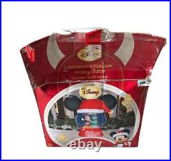 Disney Gemmy Airblown Inflatable Snow Globe Mickey Mouse Christmas 6,5 F HUGE