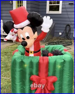 Disney Gemmy Mickey Minnie Mouse Animated Light Up Christmas Inflatable WORKS
