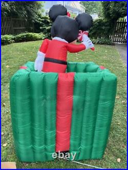 Disney Gemmy Mickey Minnie Mouse Animated Light Up Christmas Inflatable WORKS