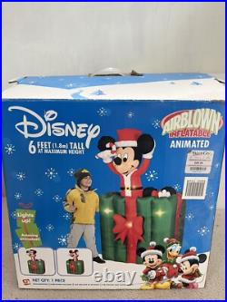 Disney Gemmy Mickey Minnie Mouse Animated Light Up Christmas Inflatable WORKS