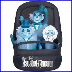 Disney Haunted Mansion Inflatable Hitchhiking Ghosts in Doom Buggy 5' LED Gemmy
