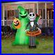 Disney Jack Skellington & Oogie Boogie Halloween Gemmy Airblown Inflatable
