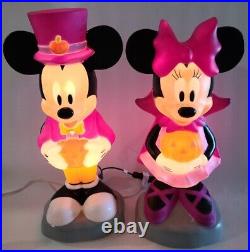 Disney Mickey & Minnie Mouse Halloween Blow Mold Gemmy 2022 Some Damage? B