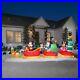Disney Mickey Minnie Pluto Goofy Donald Christmas Sleigh Airblown Inflatable