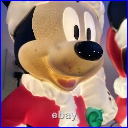Disney Mickey and Minnie Mouse 24 Blow Molds Lighted Holiday Christmas Gemmy