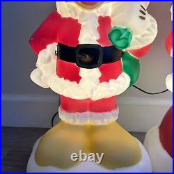 Disney Mickey and Minnie Mouse 24 Blow Molds Lighted Holiday Christmas Gemmy