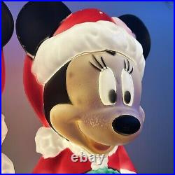 Disney Mickey and Minnie Mouse 24 Blow Molds Lighted Holiday Christmas Gemmy