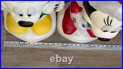 Disney Mickey and Minnie Mouse 24 Blow Molds Lighted Holiday Christmas Gemmy