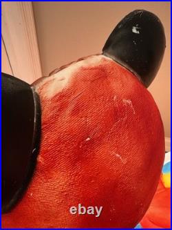 Disney Santa's Best Mickey and Minnie Mouse Christmas Blow Molds 33 1/2 Vintage