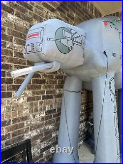 Disney Star Wars AT-AT Giant Airblown Inflatable Reindeer With Lights 8.5' RARE