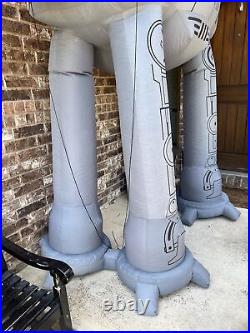 Disney Star Wars AT-AT Giant Airblown Inflatable Reindeer With Lights 8.5' RARE