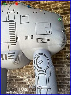 Disney Star Wars AT-AT Giant Airblown Inflatable Reindeer With Lights 8.5' RARE