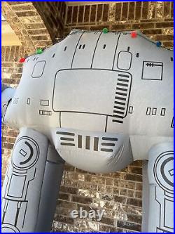 Disney Star Wars AT-AT Giant Airblown Inflatable Reindeer With Lights 8.5' RARE