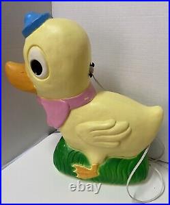 Don Featherstone 1995 Blow Mold Easter Duck Union Products Lawn Art Decor